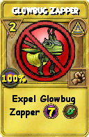 Wizard101 Myth spell card: Glowbug Zapper, Spell ID 15004
