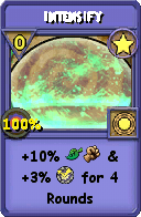 Wizard101 Star spell card: Intensify, Spell ID 15735