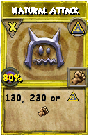 Wizard101 Myth spell card: Natural Attack, Spell ID 15337