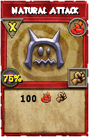 Wizard101 Fire spell card: Natural Attack, Spell ID 15317