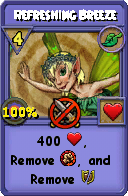 Wizard101 Life spell card: Refreshing Breeze, Spell ID 15275