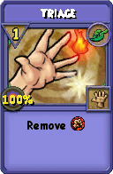 Wizard101 Life spell card: Triage, Spell ID 15970