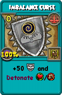 Wizard101 Balance spell card: Imbalance Curse, Spell ID 16004