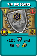 Wizard101 Balance spell card: Tip the Scales, Spell ID 16007