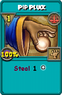Wizard101 Balance spell card: Pip Pluck, Spell ID 16010