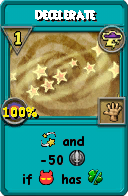 Wizard101 Storm spell card: Decelerate, Spell ID 16013