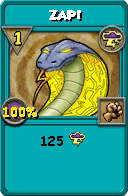 Wizard101 Storm spell card: ZAP!, Spell ID 16014