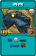 Wizard101 Death spell card: Pluto, Spell ID 16019