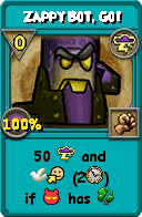 Wizard101 Storm spell card: Zappy Bot, Go!, Spell ID 16025
