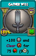 Wizard101 Storm spell card: Gather Will, Spell ID 16031