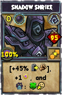 Wizard101 Shadow spell card: Shadow Shrike, Spell ID 16038