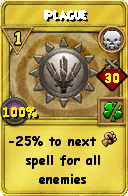 Wizard101 Death spell card: Plague, Spell ID 16073
