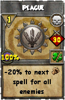Wizard101 Death spell card: Plague, Spell ID 16074