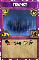 Wizard101 Storm spell card: Tempest, Spell ID 16079