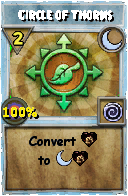 Wizard101 Moon spell card: Circle of Thorns, Spell ID 16084