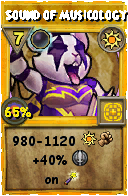 Wizard101 Sun spell card: Sound of Musicology, Spell ID 16086