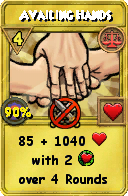 Wizard101 Balance spell card: Availing Hands, Spell ID 16096