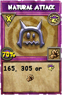 Wizard101 Storm spell card: Natural Attack, Spell ID 16098