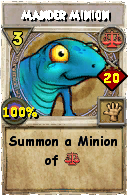 Wizard101 Balance spell card: Mander Minion, Spell ID 16142