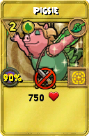 Wizard101 Life spell card: Pigsie, Spell ID 16151
