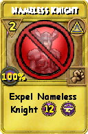 Wizard101 Myth spell card: Nameless Knight, Spell ID 16183
