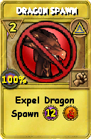 Wizard101 Myth spell card: Dragon Spawn, Spell ID 16187