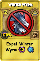 Wizard101 Myth spell card: Winter Wyrm, Spell ID 16189