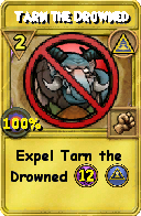 Wizard101 Myth spell card: Tarn the Drowned, Spell ID 16199