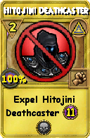 Wizard101 Myth spell card: Hitojini Deathcaster, Spell ID 16201