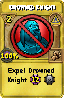 Wizard101 Myth spell card: Drowned Knight, Spell ID 16205