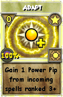 Wizard101 Star spell card: Adapt, Spell ID 16207