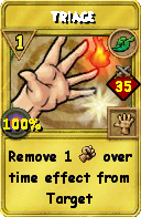 Wizard101 Life spell card: Triage, Spell ID 16221