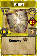 Wizard101 Myth spell card: Pierce, Spell ID 16229