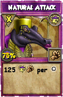 Wizard101 Storm spell card: Natural Attack, Spell ID 16239