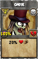 Wizard101 Death spell card: Ghoul, Spell ID 16279