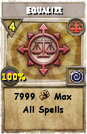 Wizard101 Balance spell card: Equalize, Spell ID 16297