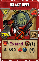 Wizard101 Fire spell card: Blast Off!, Spell ID 16306