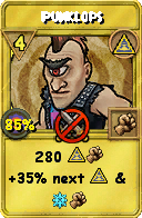 Wizard101 Myth spell card: Punklops, Spell ID 16323