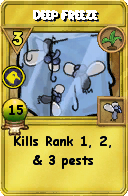 Wizard101 Gardening spell card: Deep Freeze, Spell ID 16344