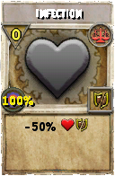 Wizard101 Balance spell card: Infection, Spell ID 16353