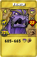 Wizard101 Storm spell card: Kraken, Spell ID 16365