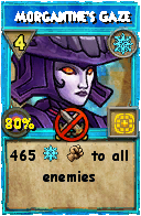 Wizard101 Ice spell card: Morganthe's Gaze, Spell ID 16369