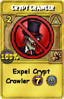 Wizard101 Myth spell card: Crypt Crawler, Spell ID 16371