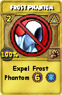 Wizard101 Myth spell card: Frost Phantom, Spell ID 16378
