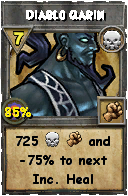 Wizard101 Death spell card: Diablo Qarin, Spell ID 16383