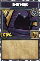 Wizard101 Shadow spell card: Shepherd, Spell ID 16401