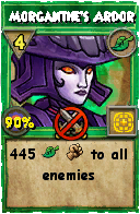 Wizard101 Life spell card: Morganthe's Ardor, Spell ID 16414