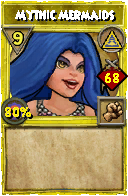 Wizard101 Myth spell card: Mythic Mermaids, Spell ID 16461