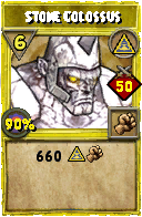 Wizard101 Myth spell card: Stone Colossus, Spell ID 16467