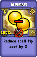 Wizard101 Sun spell card: Elucidate, Spell ID 16468